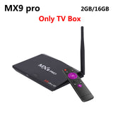 MX9 Pro 4GB 32GB Android 7.1 TV Box RK3328 Quad Core WiFi Bluetooth USB 3.0 Media Player H.265 VP9 HDR 4K HD Smart Set top box