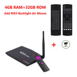 MX9 Pro 4GB 32GB Android 7.1 TV Box RK3328 Quad Core WiFi Bluetooth USB 3.0 Media Player H.265 VP9 HDR 4K HD Smart Set top box